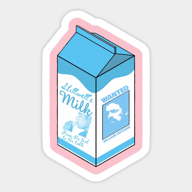 Stillwell’s Milk Sticker by Diversions pop culture designs